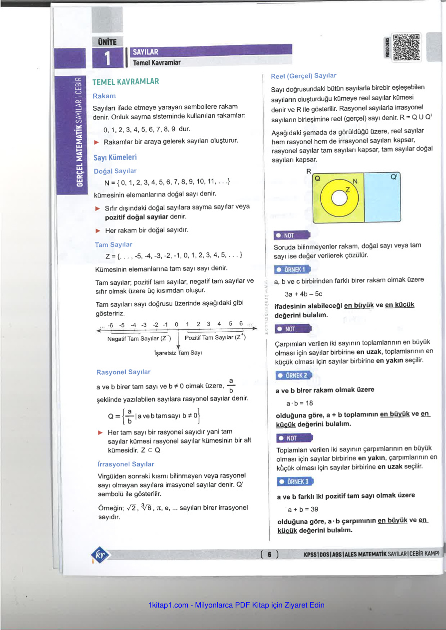 temp GERCEL MATEMATIK ILK 15 KONUYU GARANTILE 2026 1kitap1.com