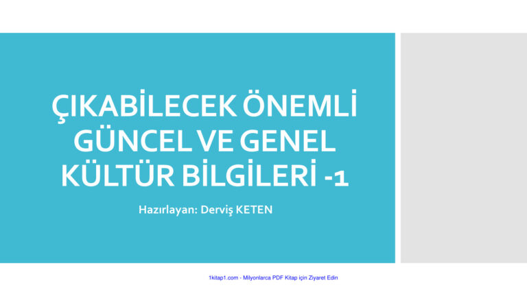 temp GUNCEL VE GENEL KULTUR TAHMIN PDFSI 1 1kitap1.com