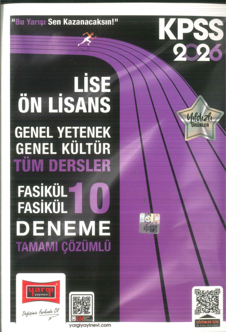 temp KPSS YARGI LISE ONLISANS 10 DENEME 2026 1kitap1.com