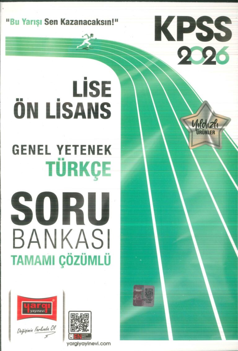 temp KPSS YARGI LISE ONLISANS TURKCE SORU BANKASI 2026 1kitap1.com