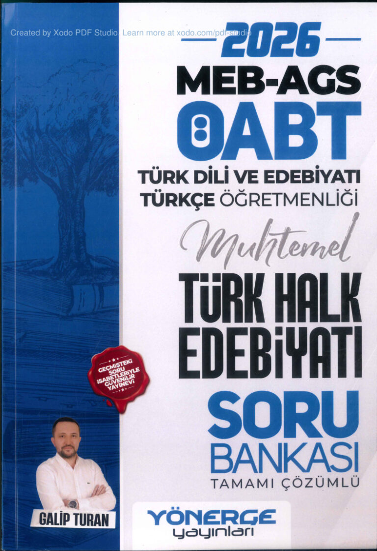 temp MEB AGS OABT TURK DILIVE EDEBIYATI TURKCE OGRETMENLIGI SORU BANK 1kitap1.com