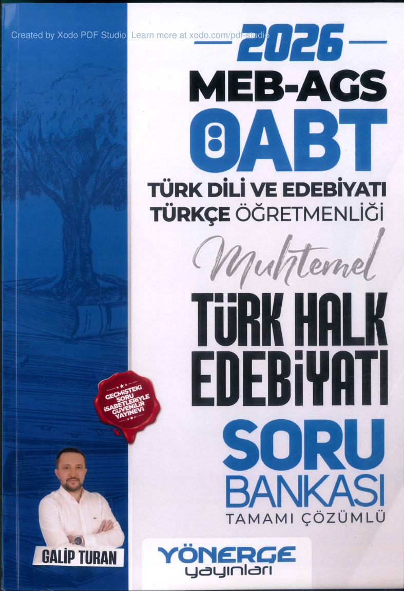 MEB ÖABT Türk Dili ve Edebiyatı Soru Bankası PDF İndir 1 MEB_AGS_ÖABT_TÜRK_DİLİVE_EDEBİYATI_TÜRKÇE_ÖĞRETMENLİĞİ_SORU_BANK PDF İndir