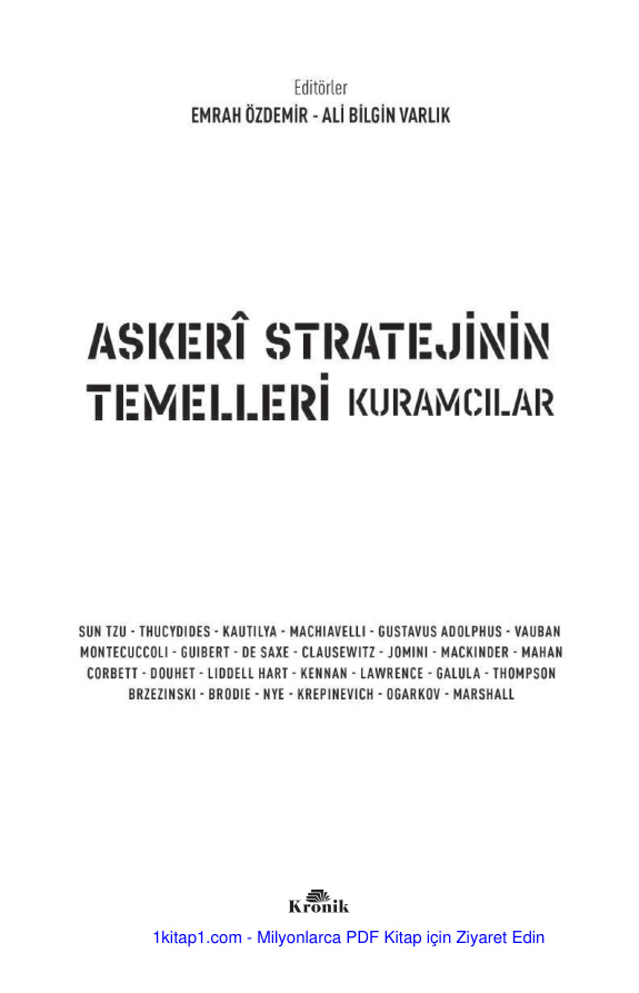 temp askeri stratejinin temelleri kuramcilar 1kitap1.com
