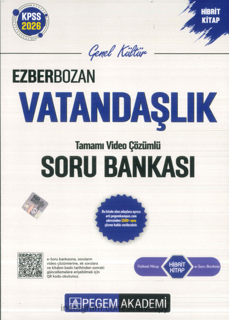 temp pegem ezberbozan vatandaslik soru 2026 1kitap1.com