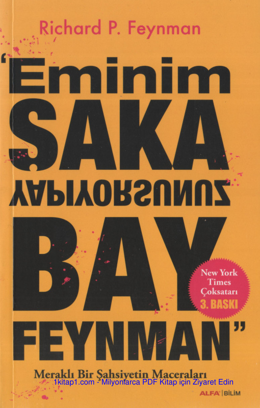 temp richard p feynman eminim saka yapiyorsunuz bay feynman 1kitap1.com
